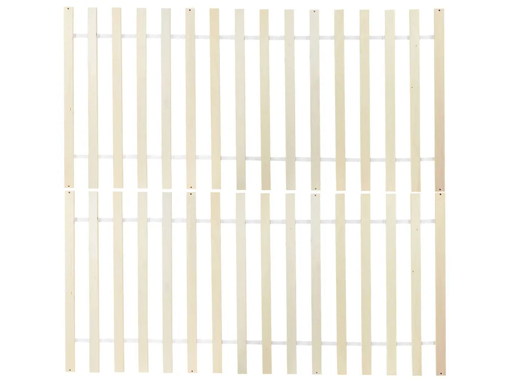 Bed Pine Wood 180 x 200 cm (EU Super King) White Carol