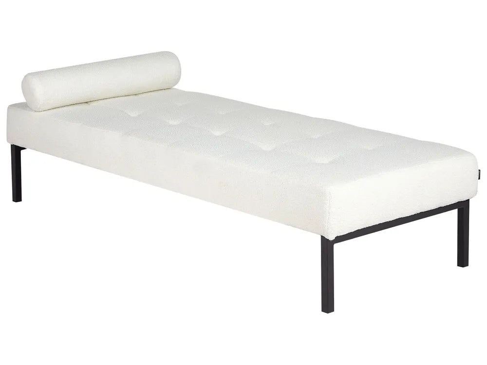 Chaise Longue Boucle White Huone