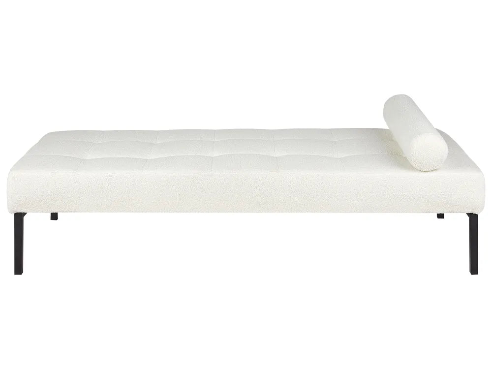 Chaise Longue Boucle White Huone