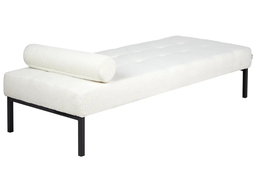 Chaise Longue Boucle White Huone