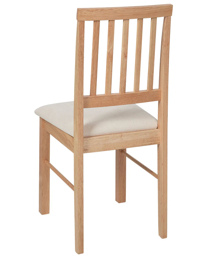 Set of 2 Dining Chairs Wood Light Brown Hanna