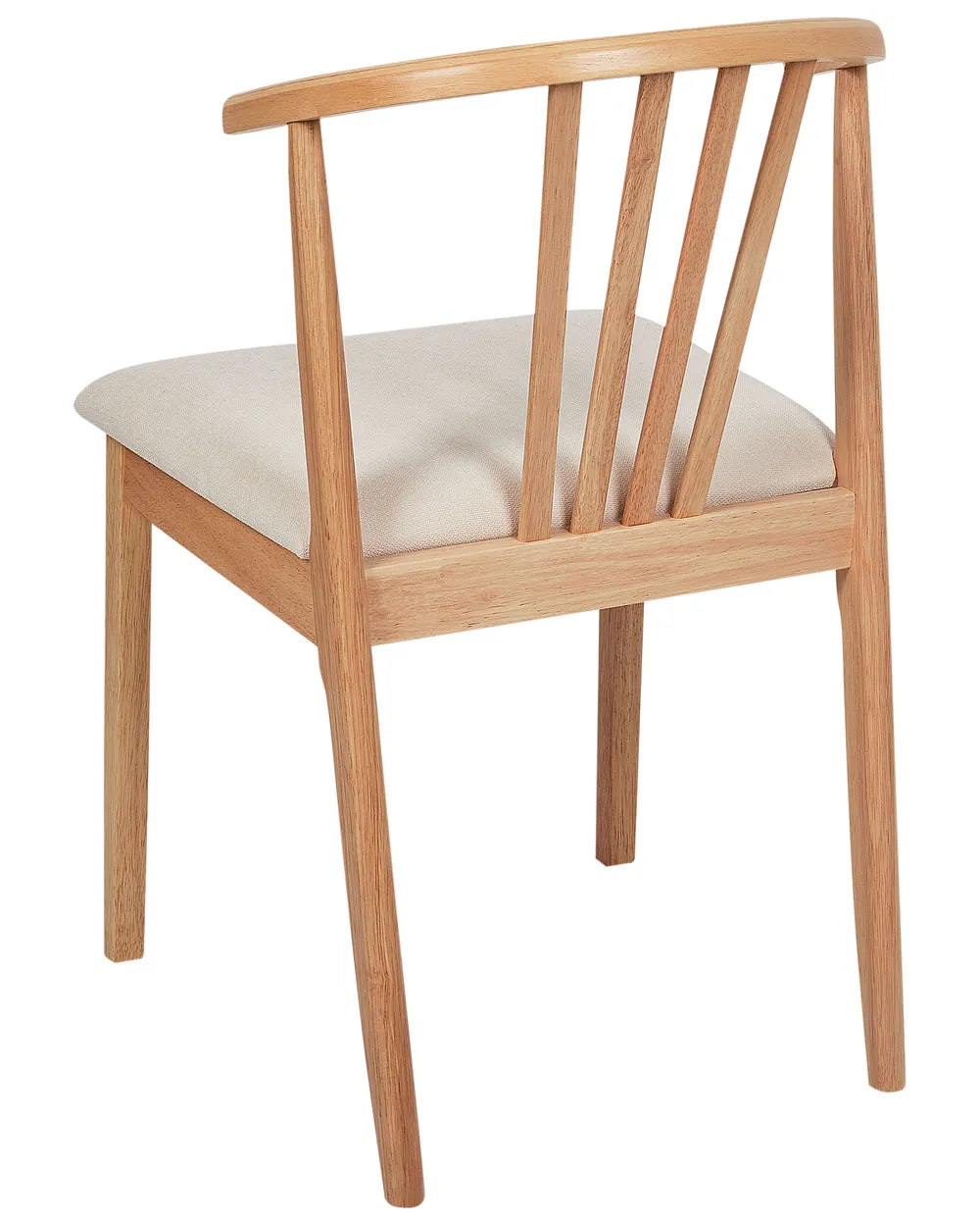 Set of 2 Dining Chairs Wood Light Brown/ Beige Denise