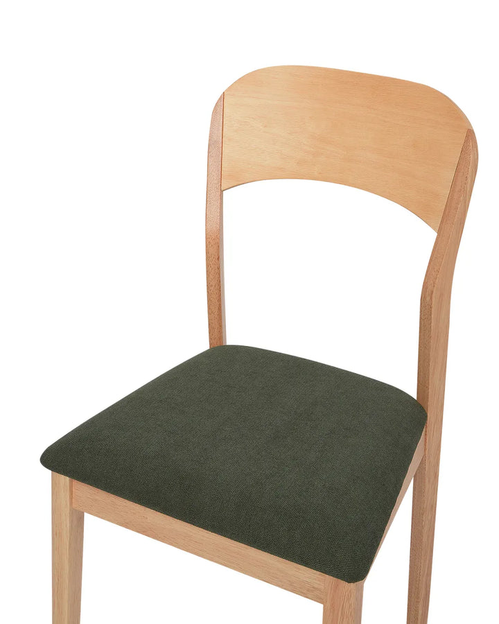 Set of 2 Dining Chairs Wood Light Brown Kevin