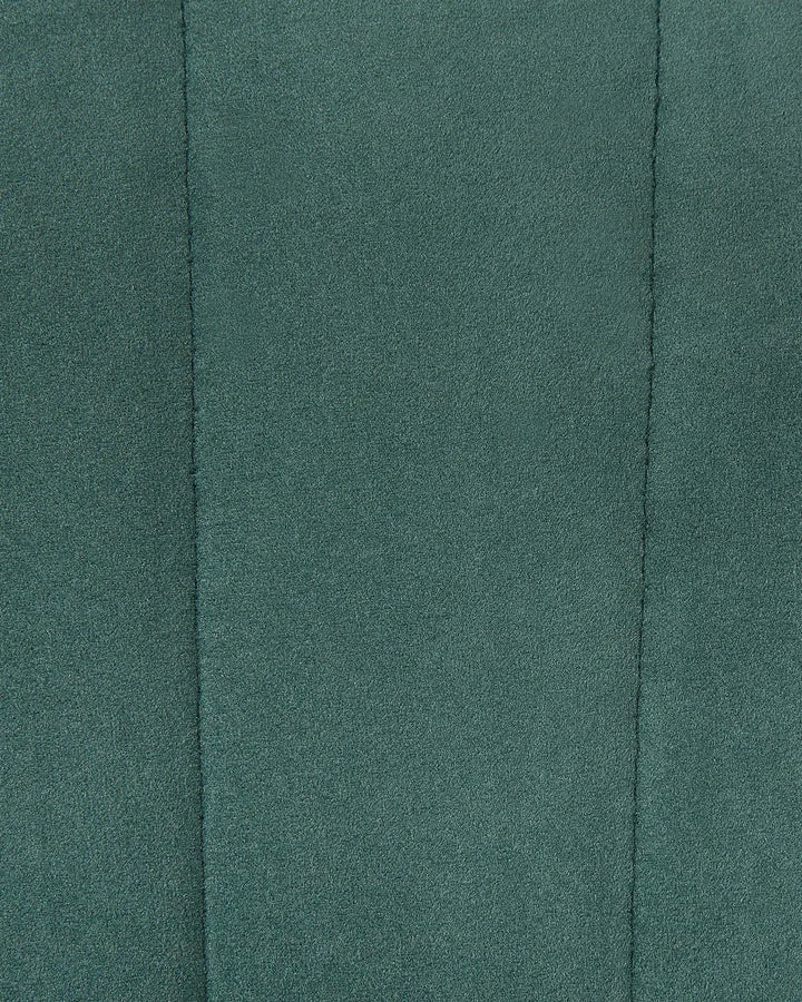 Set of 2 Dining Chairs Velvet Emerald Green Roxanne