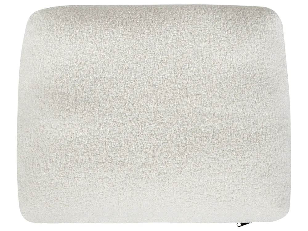 Left-Hand Chaise Lounge Boucle Off-White Aurelle