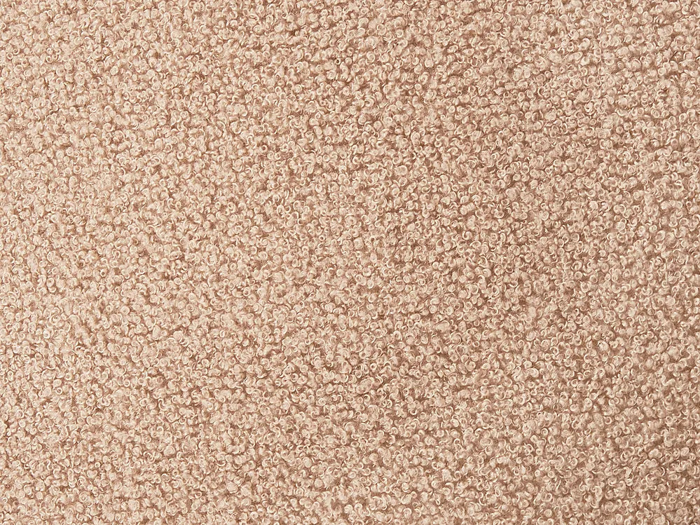Left-Hand Chaise Lounge Boucle Beige Aurelle