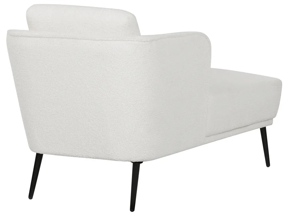 Right-Hand Chaise Lounge Boucle Off-White Aurelle