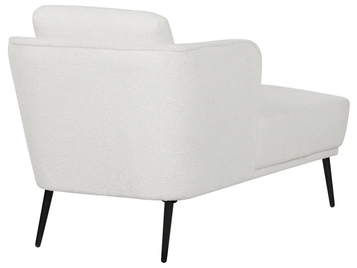 Right-Hand Chaise Lounge Boucle Off-White Aurelle