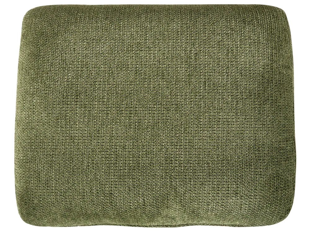 Right-Hand Chaise Lounge Fabric Dark Green Aurelle