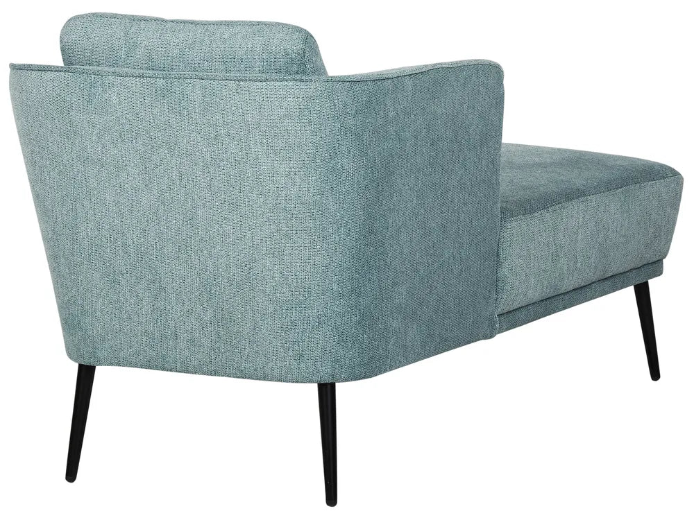 Right-Hand Chaise Lounge Fabric Blue Aurelle