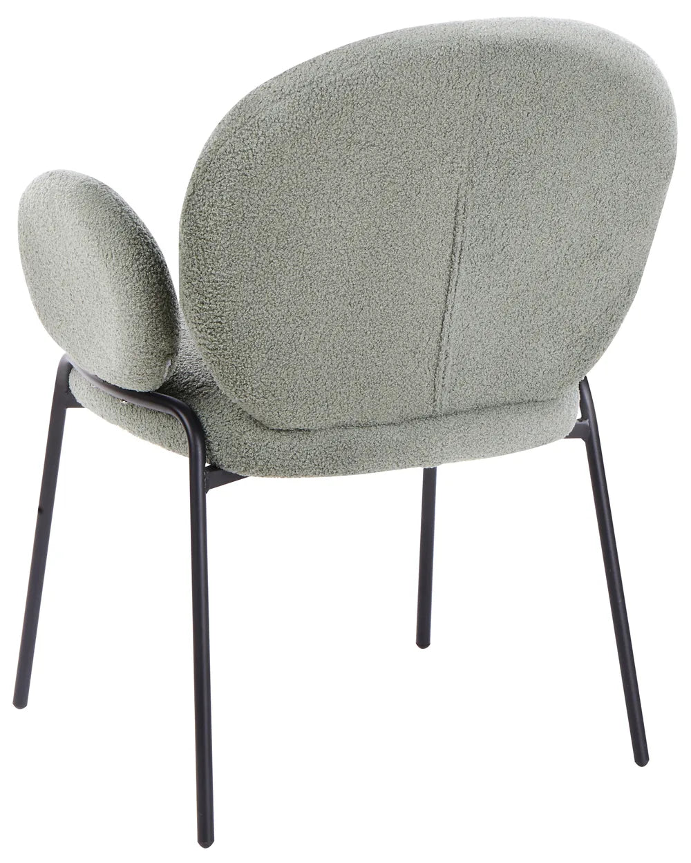 Set of 2 Dining Chairs Boucle Light Green Hillary
