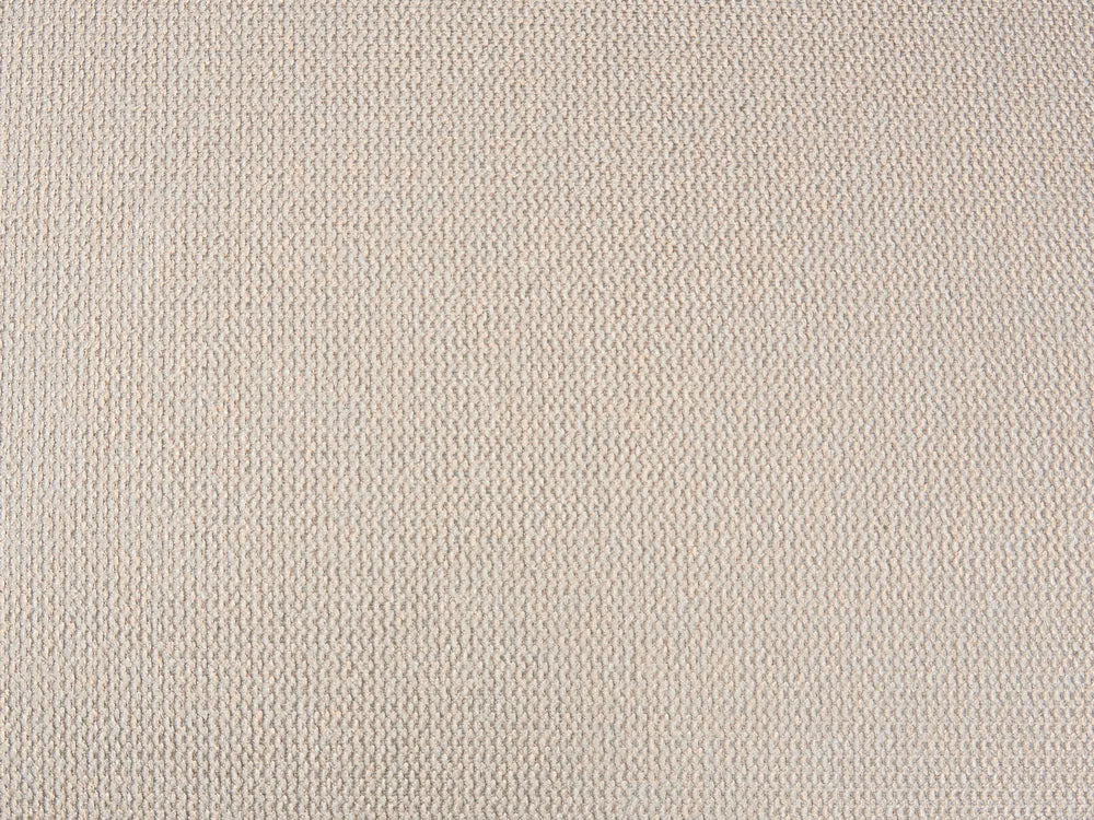 Chaise Longue Faux Linen Faux Leather Dark Brown Vienna