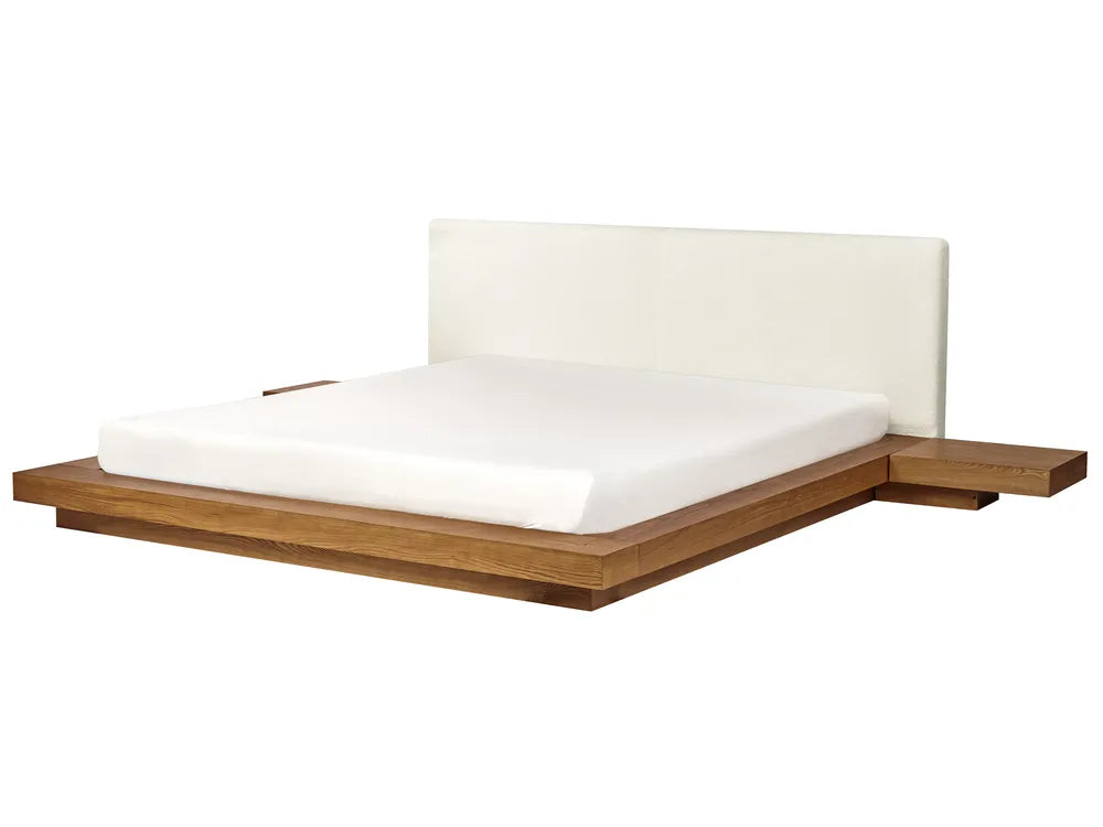 Bed Boucle 180 x 200 cm (EU Super King ) Natural Ash Wood Olivia