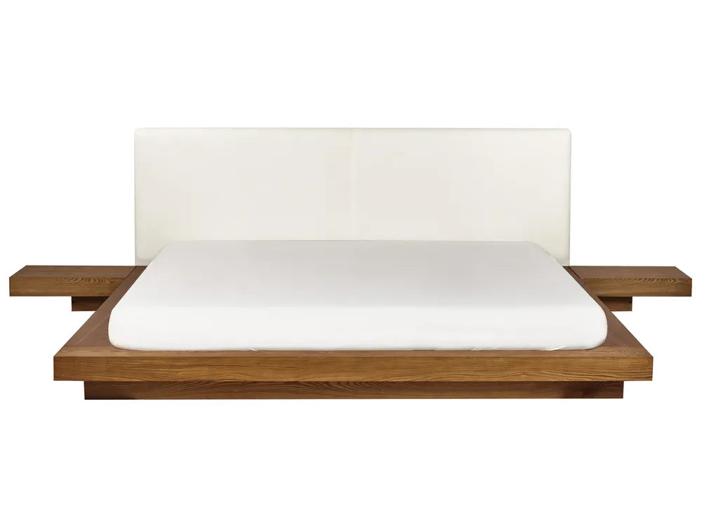 Waterbed Boucle 180 x 200 cm (EU Super King) Natural Ash Wood Olivia