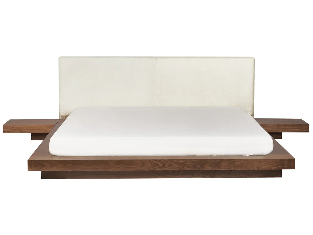 Waterbed Boucle 180 x 200 cm (EU Super King) Brown Ash Wood Olivia