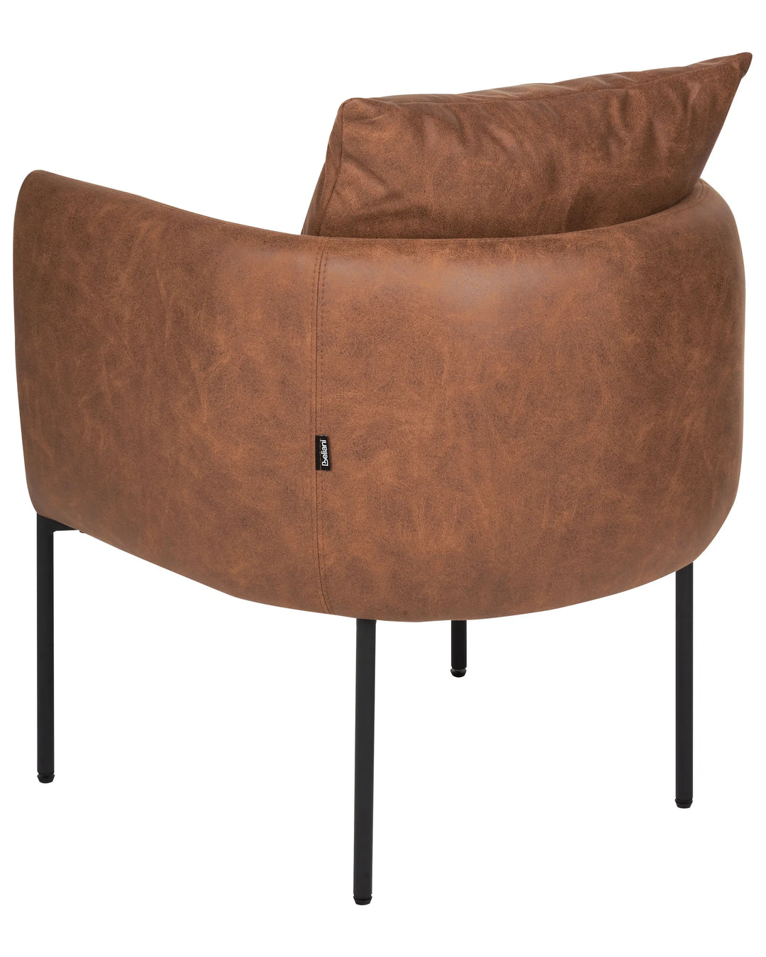 Armchair Faux Leather Brown Vernardo