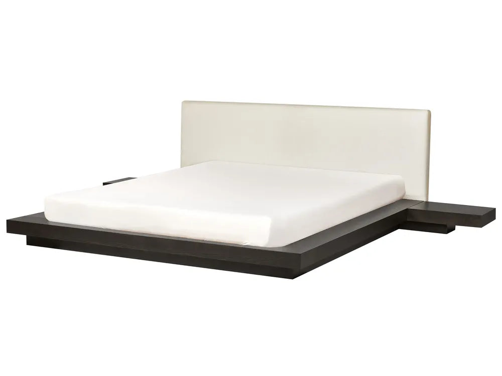 Bed Boucle 180 x 200 cm (EU Super King) Dark Ash Wood Olivia
