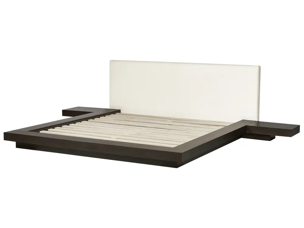 Bed Boucle 180 x 200 cm (EU Super King) Dark Ash Wood Olivia