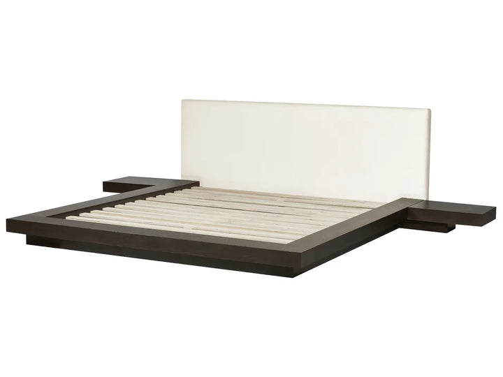 Bed Boucle 180 x 200 cm (EU Super King) Dark Ash Wood Olivia
