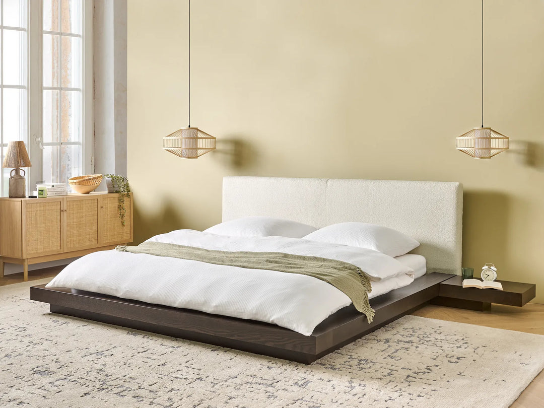 Waterbed Boucle 180 x 200 cm (EU Super King) Dark Ash Wood Olivia