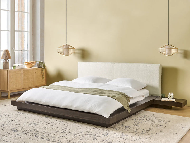 Waterbed Boucle 180 x 200 cm (EU Super King) Dark Ash Wood Olivia