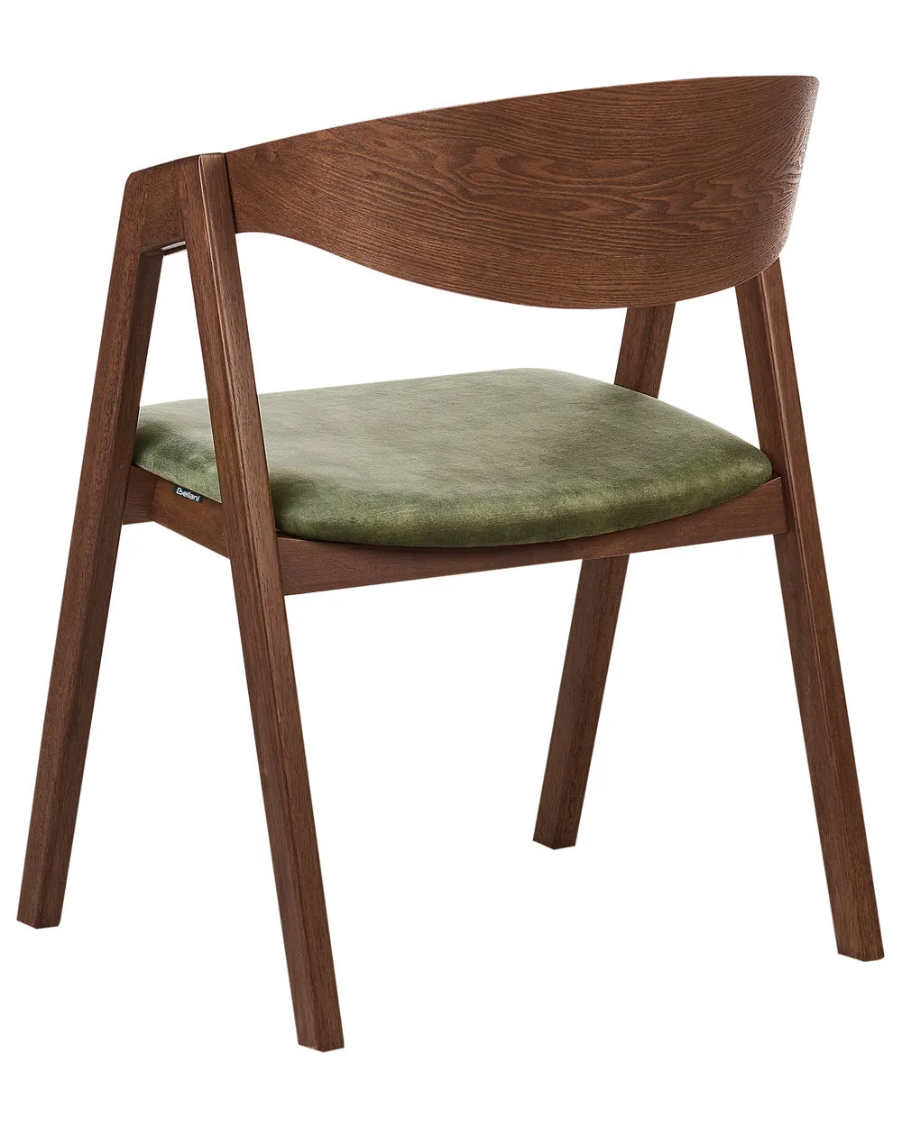 Set of 2 Dining Chairs Wood Dark Green Bill