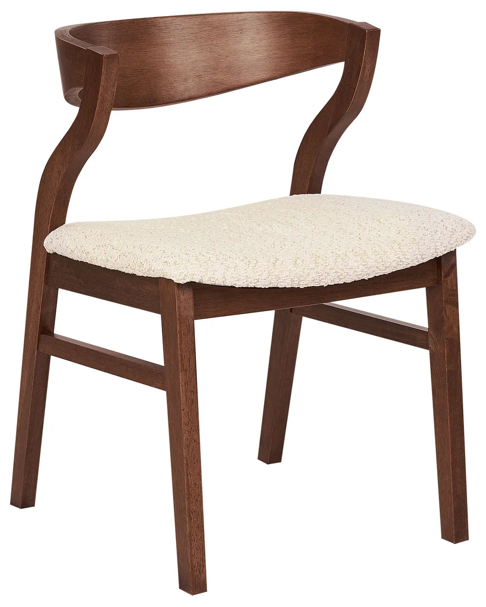 Set of 2 Dining Chairs Wood Light Beige Bea