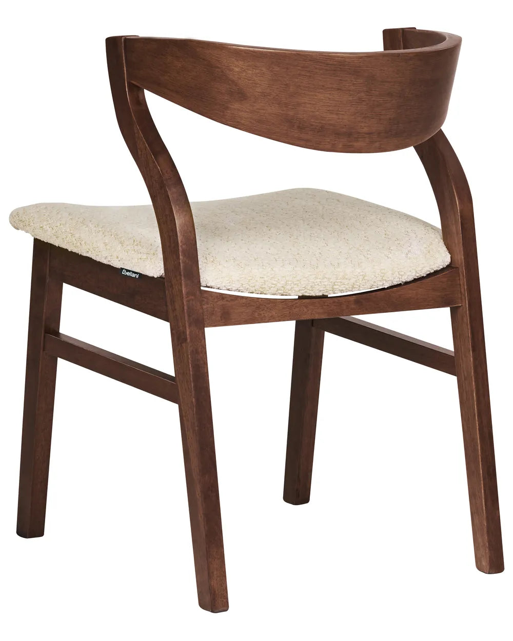 Set of 2 Dining Chairs Wood Light Beige Bea