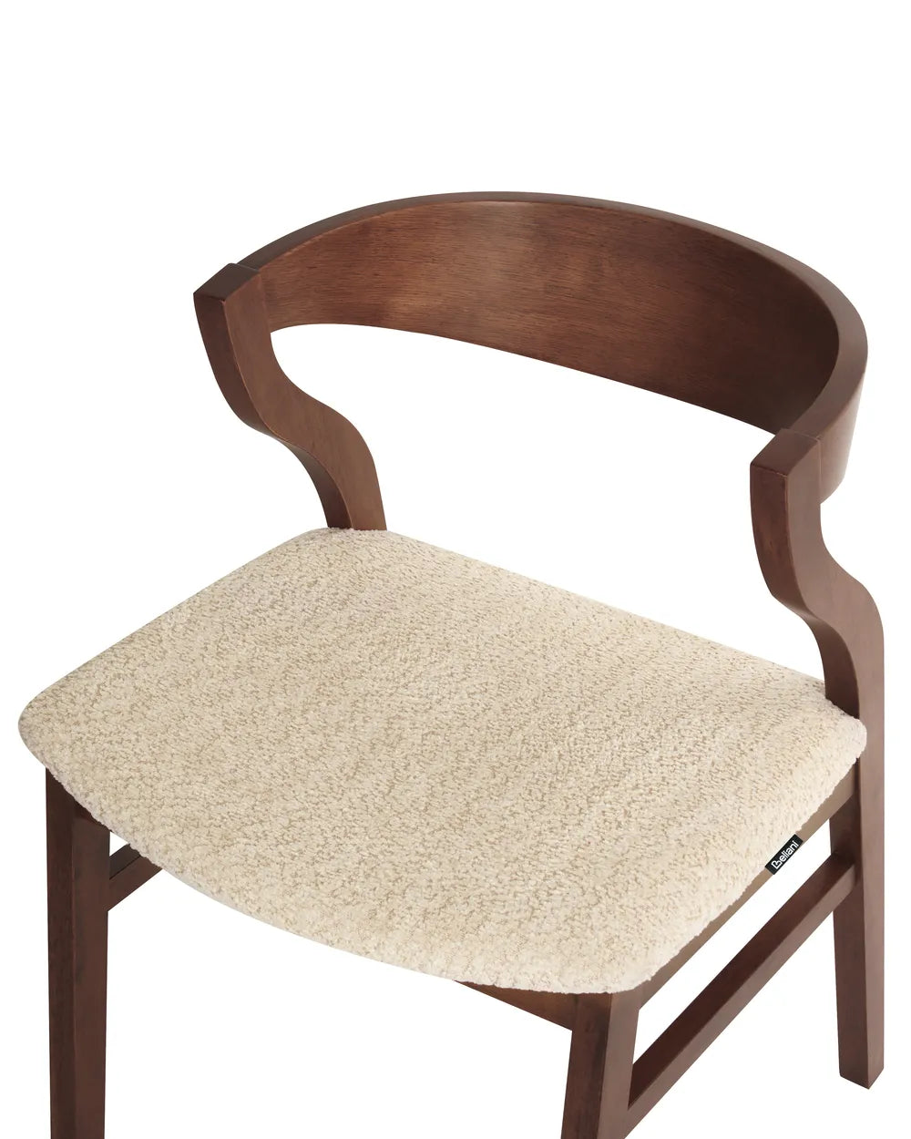 Set of 2 Dining Chairs Wood Light Beige Bea