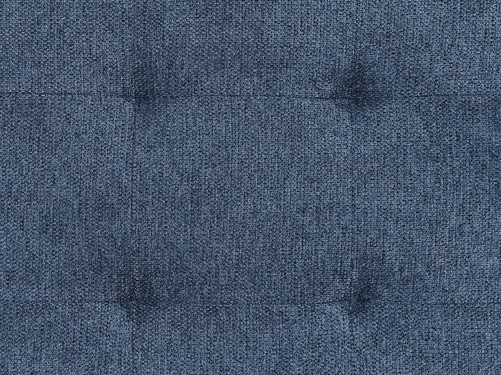 Left Hand Fabric Corner Sofa Blue Flam
