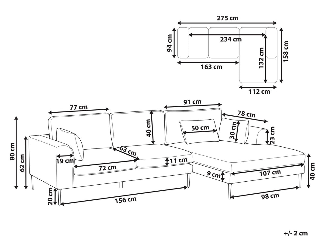Flam Corner Sofa Green