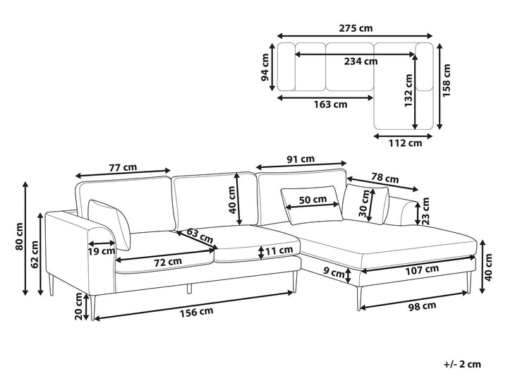 Flam Corner Sofa Green