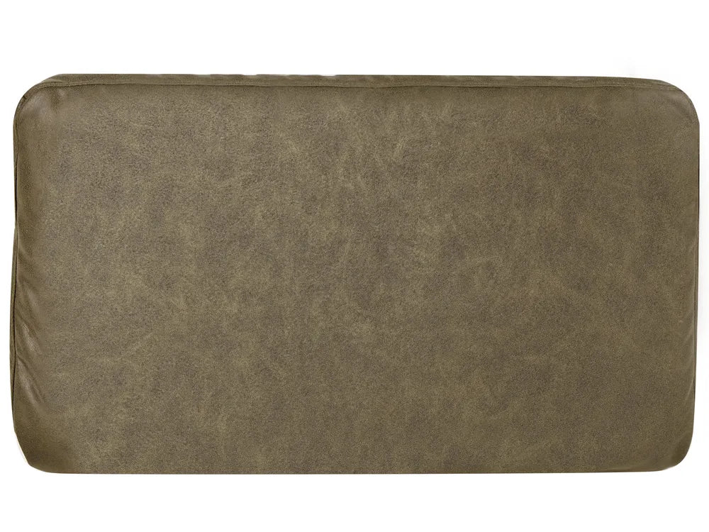 Left-Hand Chaise Lounge Faux Leather Green Orlin