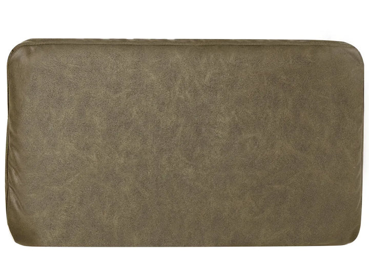 Left-Hand Chaise Lounge Faux Leather Green Orlin