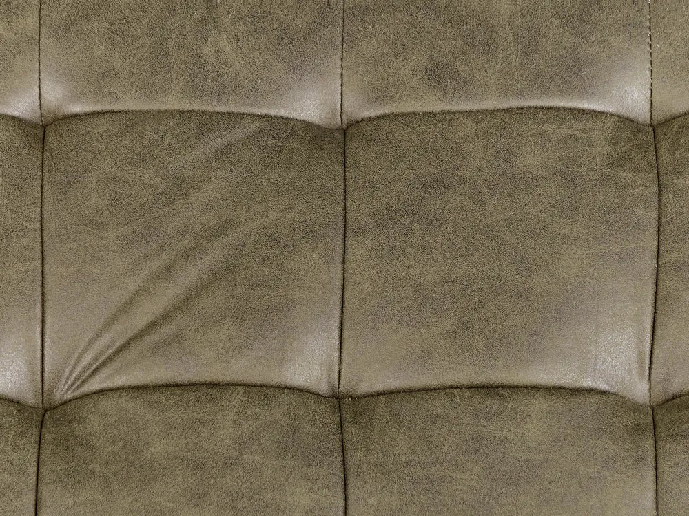 Left-Hand Chaise Lounge Faux Leather Green Orlin