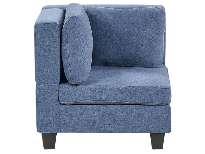 Unstad 5 Seater Right Hand Modular Fabric Corner Sofa Blue