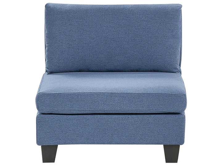 Unstad 5 Seater Right Hand Modular Fabric Corner Sofa Blue