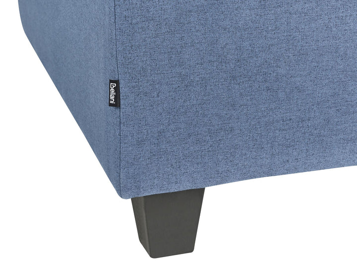 Unstad 5 Seater Right Hand Modular Fabric Corner Sofa Blue