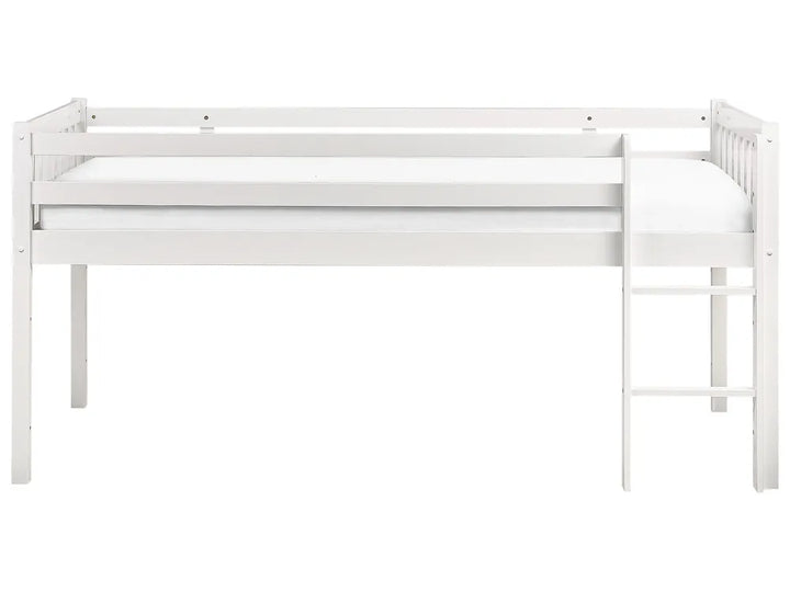 Mid Sleeper Bed Wood 90 x 200 cm (EU Single) White Lampley
