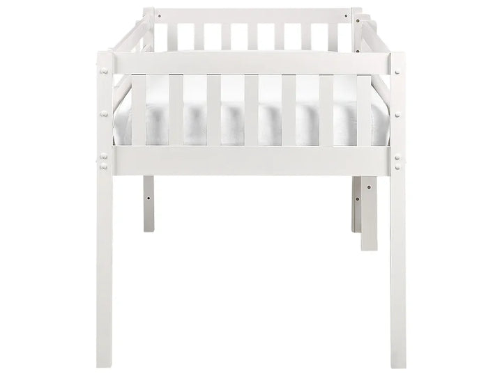 Mid Sleeper Bed Wood 90 x 200 cm (EU Single) White Lampley