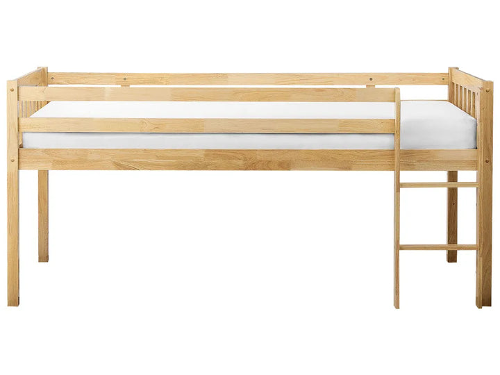 Mid Sleeper Bed Wood Lampley 90 x 200 cm (EU Single) Light Brown