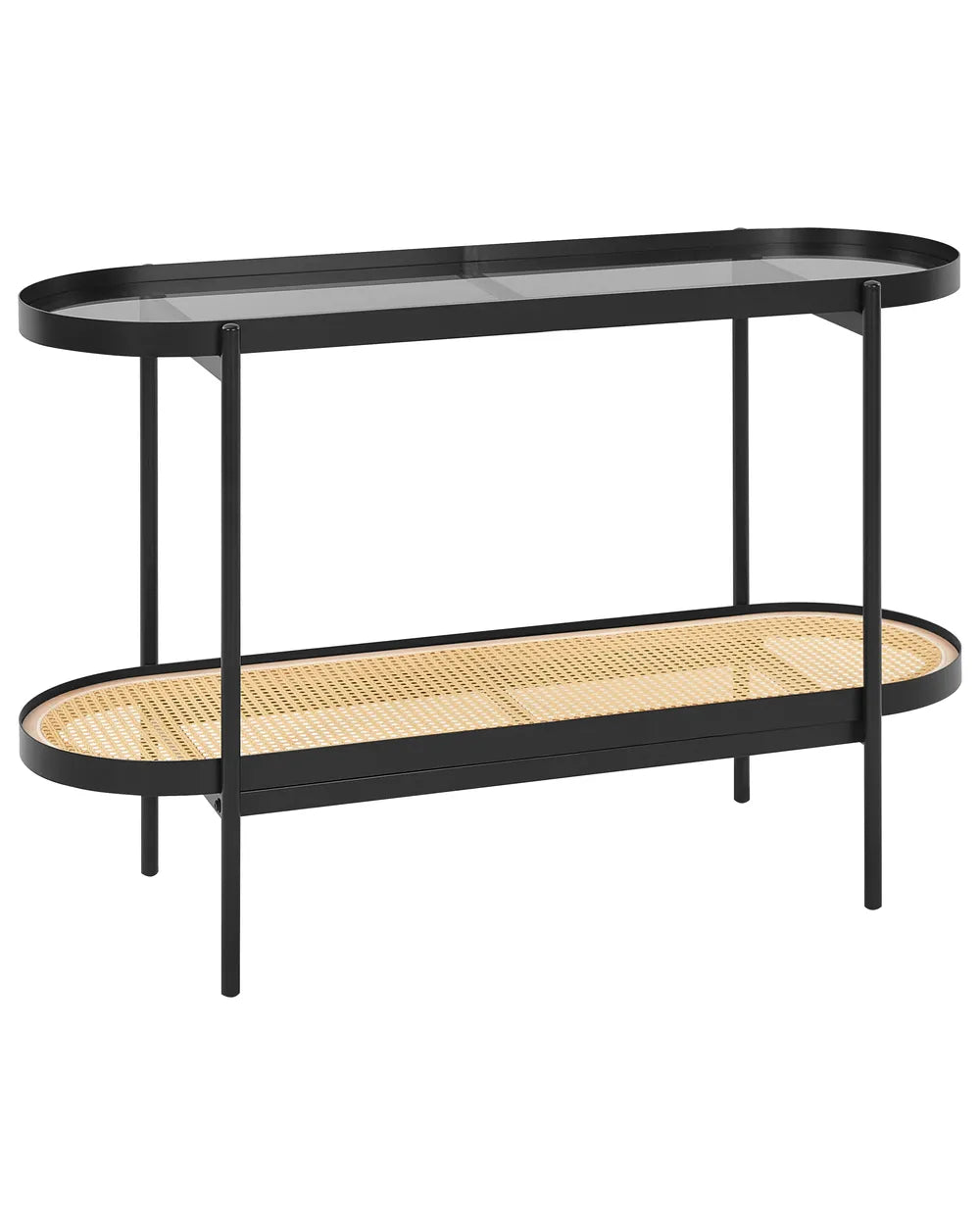 Console Table Black Stable and Durable Construction Prello