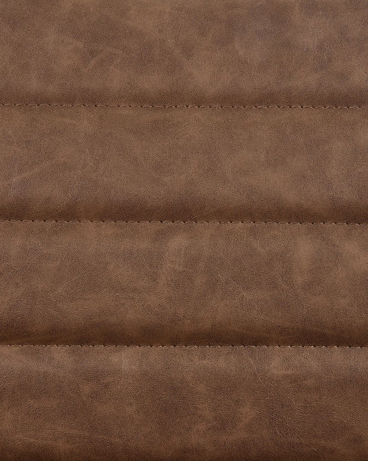 Set of 2 Conference Chairs Faux Leather Brown Jen