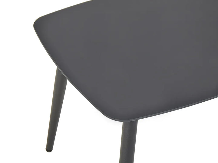 Bistro Set PE Rattan Brown Kara