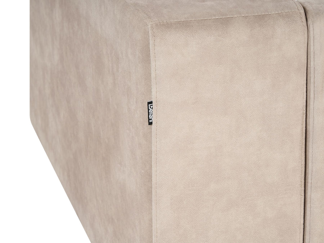 Lofoten Right Hand 3 Seater Velvet Corner Sofa Beige