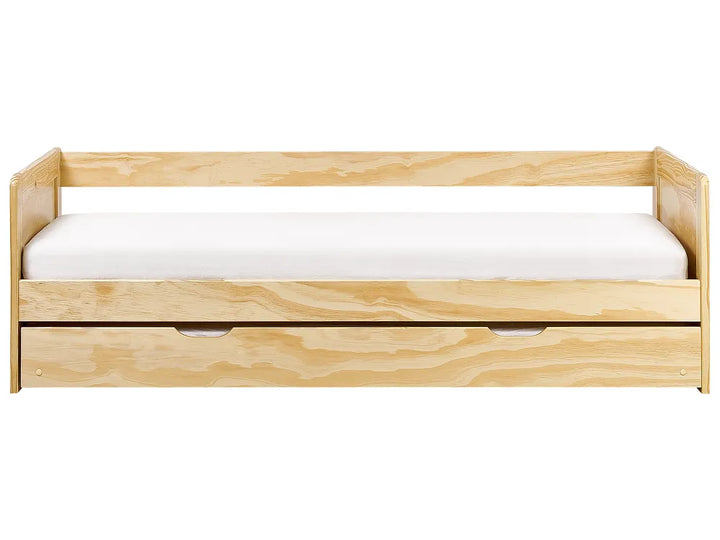 Trundle Bed Pine Wood Erthridge 90 x 200 cm (EU Single) Light Brown
