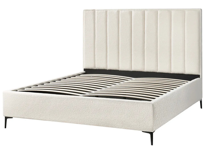 Bedroom Set Boucle 180 x 200 cm (EU Super King) Off-White Ellane