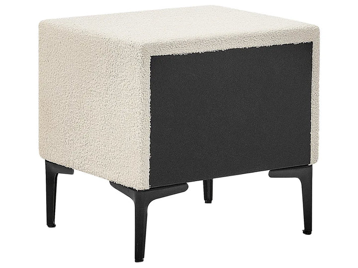 Bedroom Set Boucle 180 x 200 cm (EU Super King) Off-White Ellane