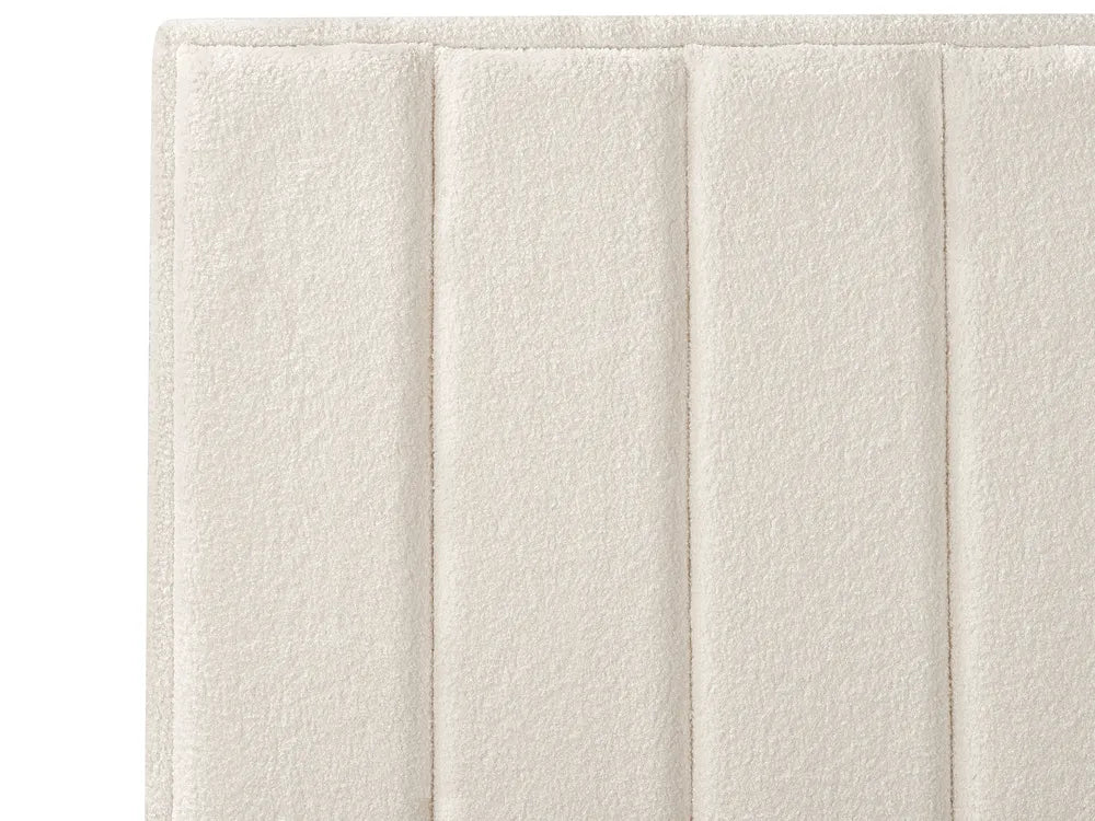 Bedroom Set Boucle 180 x 200 cm (EU Super King) Off-White Ellane