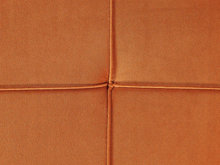 Right-Hand Chaise Lounge Velvet Orange Vervino